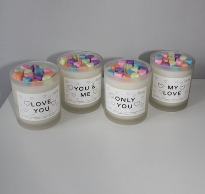 Valentines Day Candle | Cotton Wick