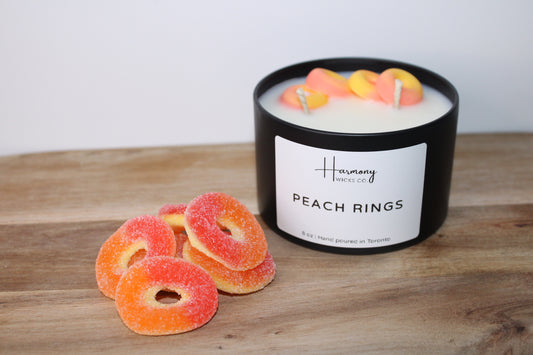 . Peach Rings | 8 oz | Cotton Wick